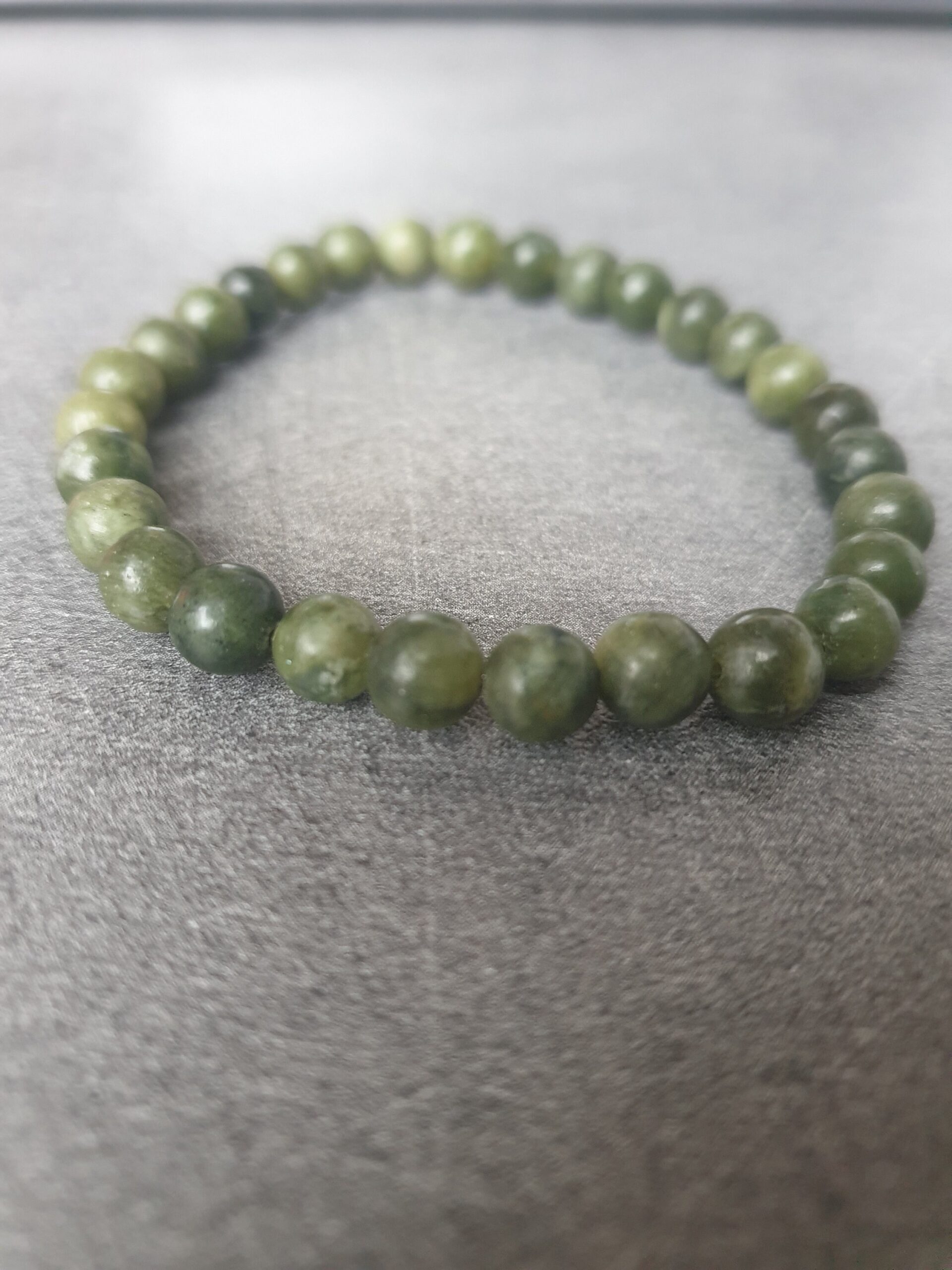 Bracelet en Jade Vert et Obsidienne Oeil Céleste pour Homme